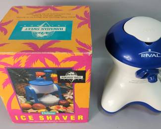 Hawaiian Sweet Island Deluxe Ice Shaver, In Original Box
