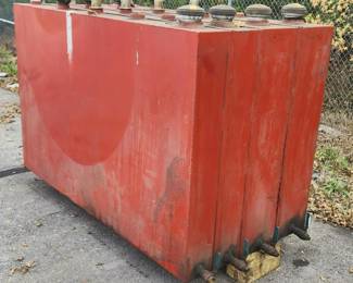 Industrial Four Section Waste Oil Tank, Has Been Drained, 6' x 3' x 45"H