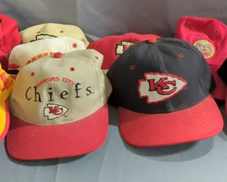 Kansas City Chiefs Hat Assortment With Various Styles, Qty 10