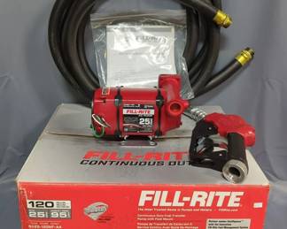 Fill-Rite Continuous Duty Fuel Transfer Pump With Foot Mount, Model nextec NX25-120NF-AA, With Instructions, In Box
