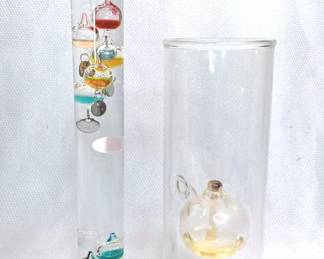 Wolfard Glass Oil Lamp Galileo Thermometer