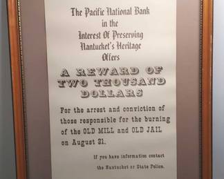 Framed Reward Poster