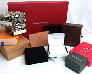 Luxury Brand Boxes All Empty