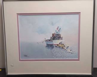 Dean Minor Framed Watercolor