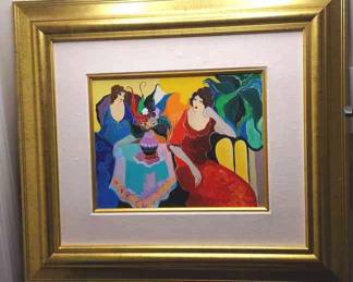 Itzchak Tarkay Tranquility Signed Framed Serigraph