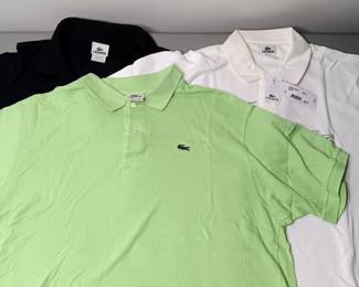 Mens Lacoste Golf Shirts, One NWT