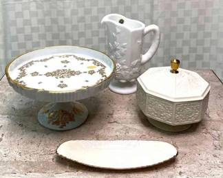 Limoges Porcelain Of France, Westmoreland Milk Glass, Lenox China 