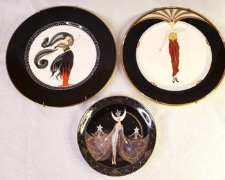 Exquisite Erte Art Collector Plates 