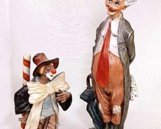 Hobo Clown Art Figurines 