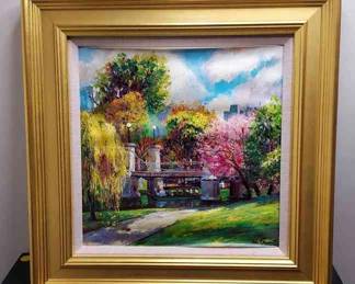 John Caggiano Giclee On Canvas Boston Common