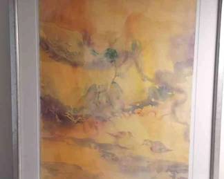 Ann Marguerite Murphy Signed Framed Watercolor
