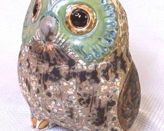 Circa 1970s Lladro Ceramic Owl by Sculptor Antonio Ballester