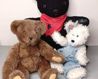 Boyds Teddy, Vermont Teddy and Artisan Curly Lamb Fur Teddy