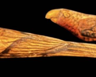 Wood Carved Bird Figurines