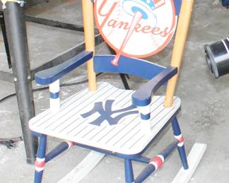 Kid's Yankees Rocker/Rocking Chair