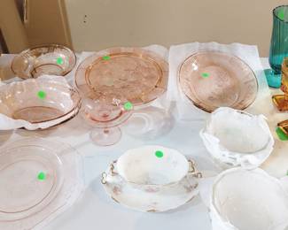 Vintage Tableware, Depression Glass