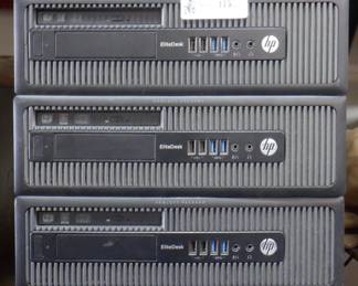 LOT OF 5 HP ELITE DECK COMPUTERS NO DRIVES OR RAM