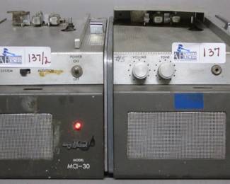 LOT OF 2 MUZAK AUDIO CART MACHINES MCI-30