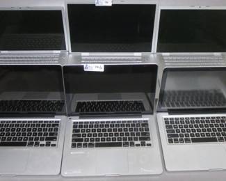 LOT OF 6 MAC BOOKS PARTS AND REPAIR