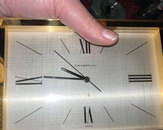 HEAVY! Tiffany & Co clock with AVON inscription on top