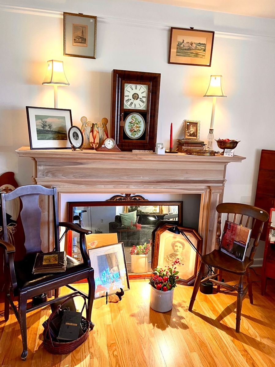 Fireplace mantel - unfinished -- 6'H x 4'W - 15"D at it's widest part on top