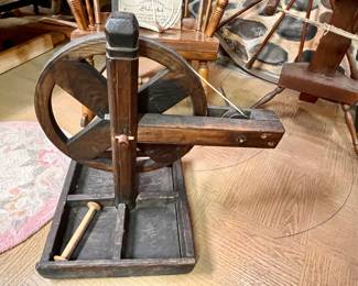 Antique Spinning wheels and weavers