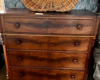 Beautiful Tiger wood antique dresser