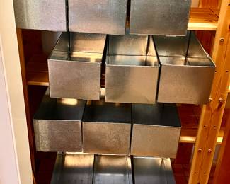 Handmade metal storage boxes