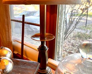 Matching brass table lamps