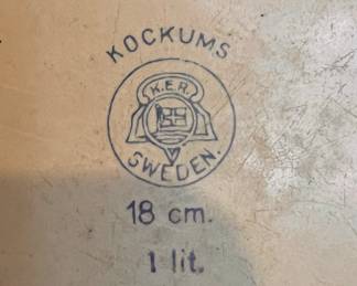 Kockums - Sweden - heavy enamel cookware