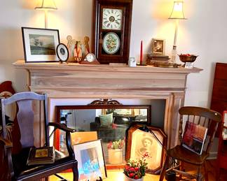 Fireplace mantel - unfinished -- 6'H x 4'W - 15"D at it's widest part on top