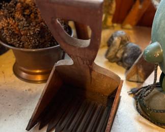 Vtg. wooden berry picker