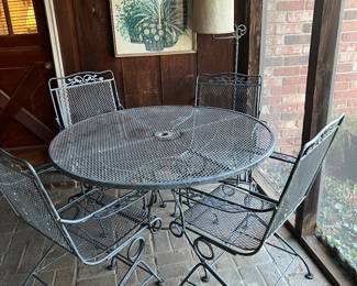Patio set wrought iron