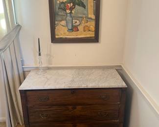 Marble dresser 
