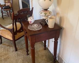 Primitive night stand table 