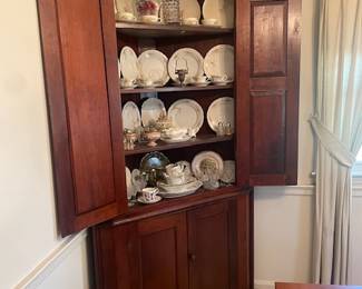 Primitive large corner cabinet  antique China 