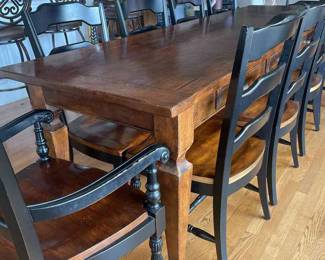 Dining Table and Ten Chairs