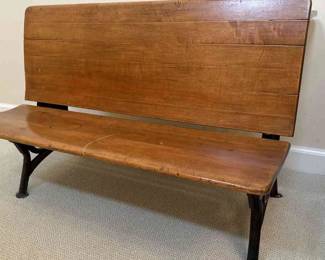 Vintage Double School Desk