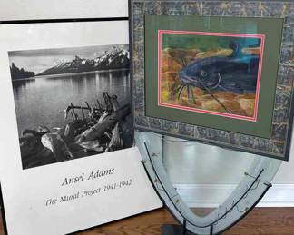 Ansel Adams with Fish and Vase