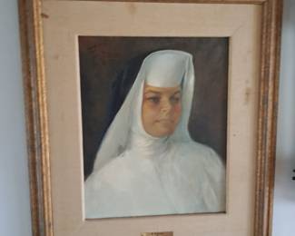 Who doesn't like a good NUN painting? $150