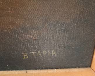 Signed by the famous painter from previous photo. $300