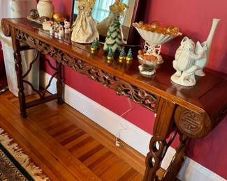 Chinosserie console table