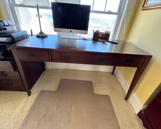 Hooker brand desk, leather top