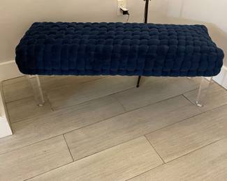 Bench with Acrylic Legs