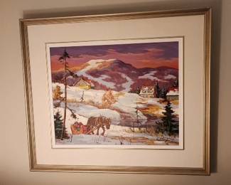 Claude Langevin Signed hand painted. VERY NICE!