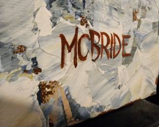 Large McBride signed Fall art. 