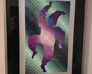 Victor Vasarely Harlequin Artwork