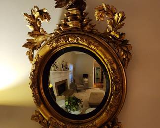 Giltwood Convex Mirror (Incredible)