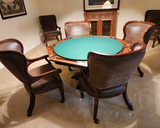 HOOKER Reversible Top Poker Table (Never Used)