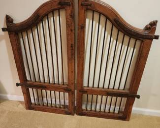 very heavy antique furniture doors. Really cool find!